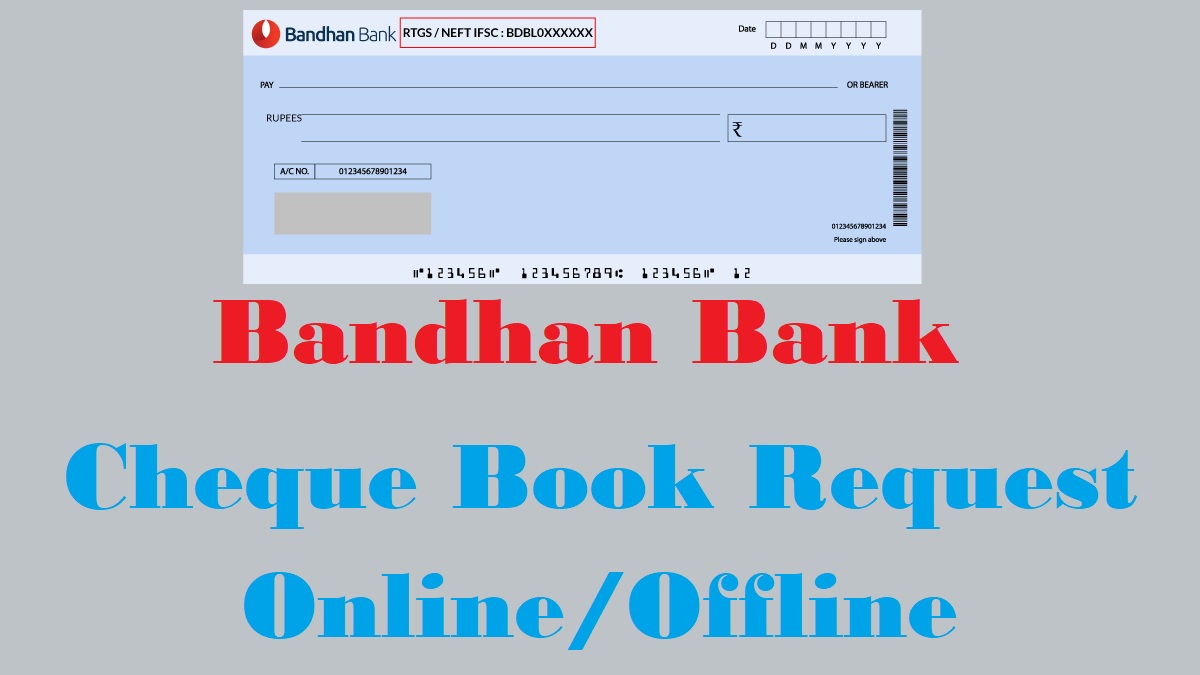 bandhan bank cheque