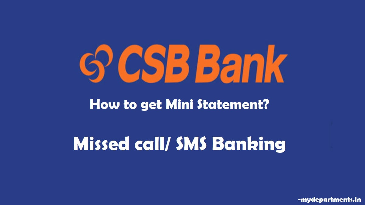 csb bank statement