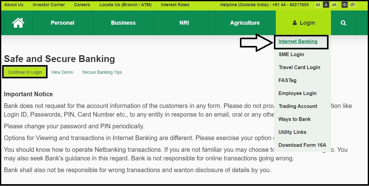 kvb netbanking new user online