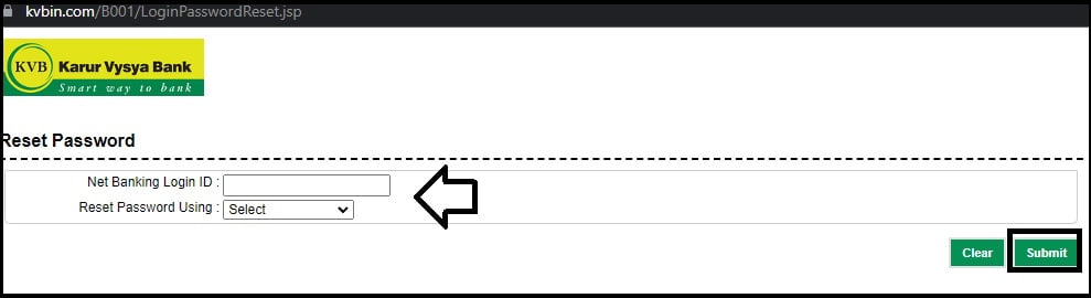 kvb online banking password