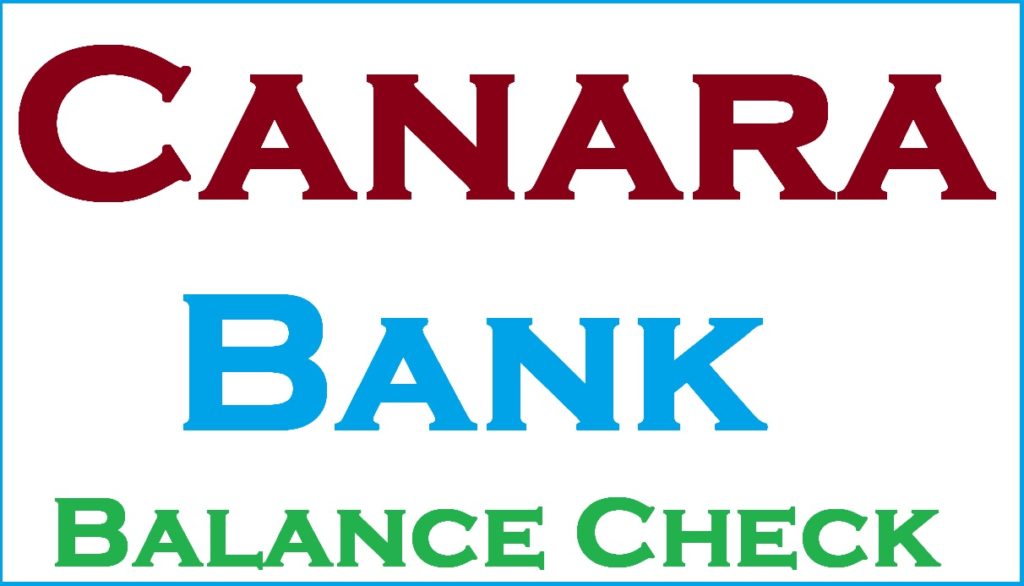 Canara Bank Balance Check