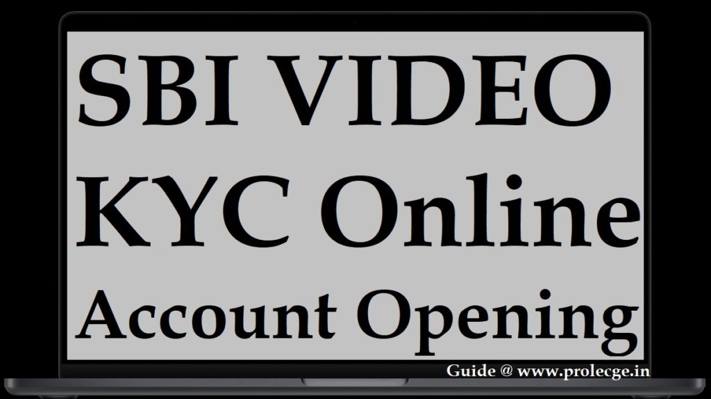 SBI Video KYC Online Account Opening