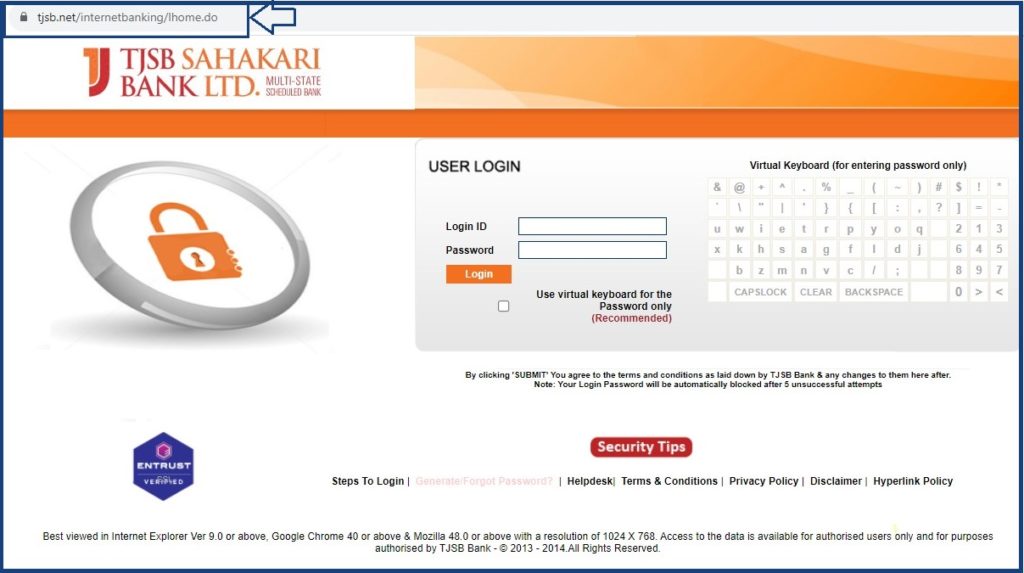 TJSB Net Banking Login, TJSB Net Banking Registration 2023 at Tjsbbank.co.in